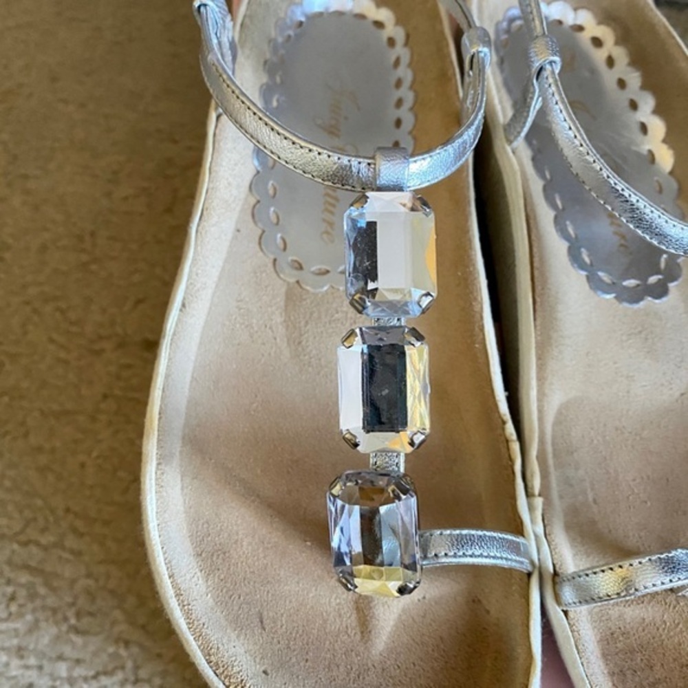 Juicy Couture silver sandals